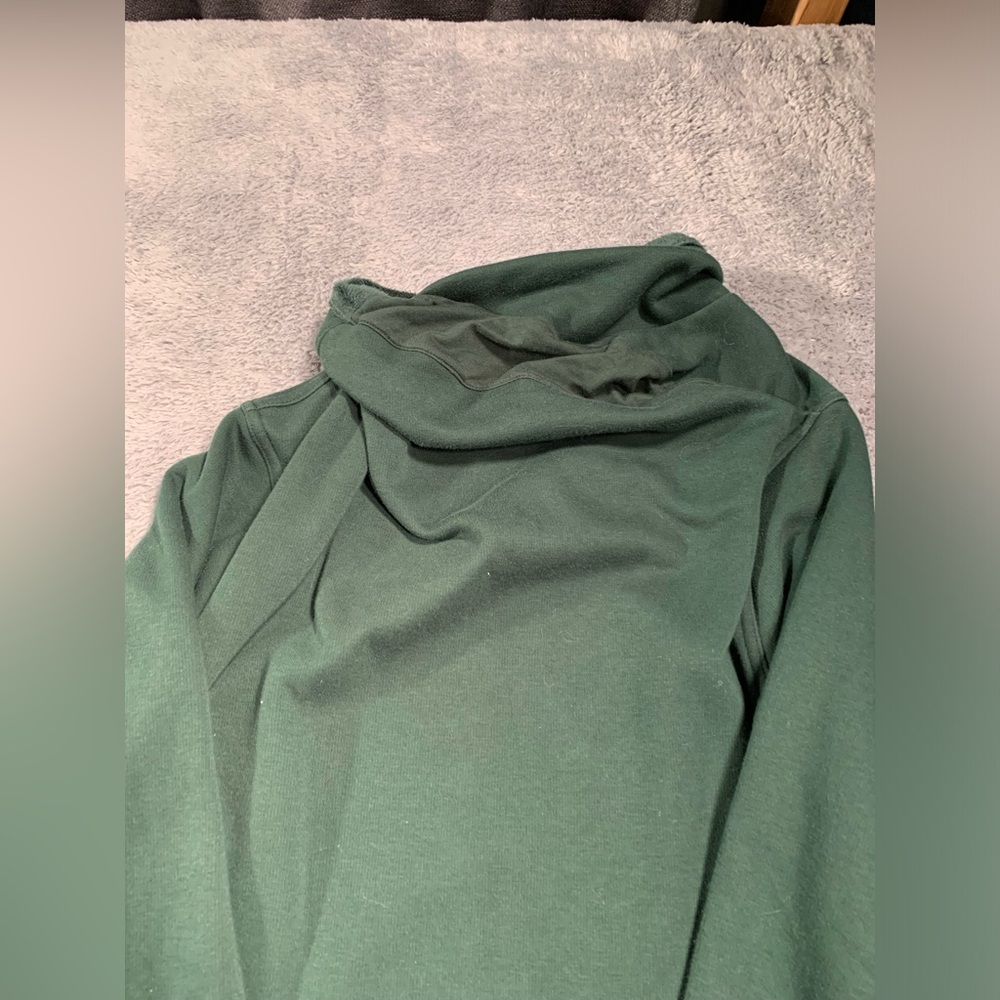 Athleta fleece lined dark green sweatshirt XL - Picture 4 of 12